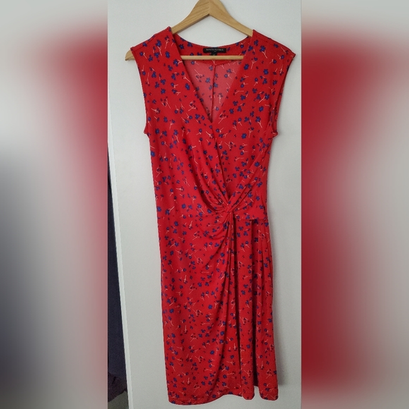 Banana Republic Red floral dress size Small - Picture 1 of 2